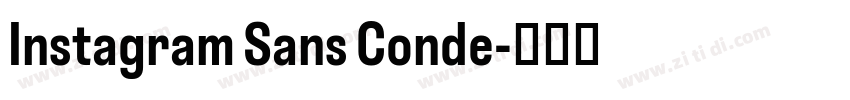 Instagram Sans Conde字体转换